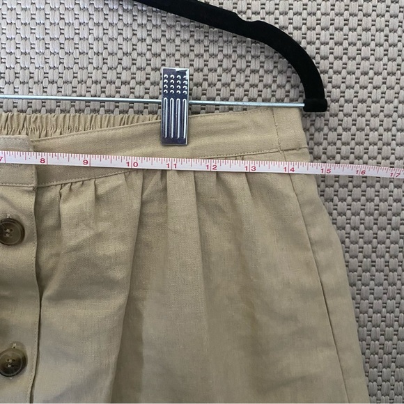 J Crew Colorblock Midi Skirt Pink and Khaki Size Small - Picture 8 of 9